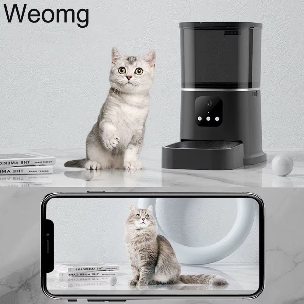 3L 6L Video Camera Feeder Timing Smart Automatic Pet Feeder for Cats Dog Wifi Intelligent Dry Food Dispenser Voice Recorde Bowl