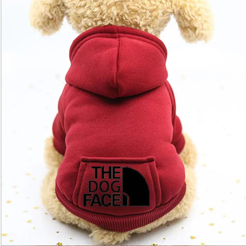 Winter Dog Hoodies Sweatshirt Jacket Warm Fashion Pet Coat Chihuahuas Bulldog Costume Puppy Pet Autumn
