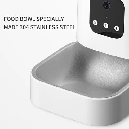 3L 6L Video Camera Feeder Timing Smart Automatic Pet Feeder for Cats Dog Wifi Intelligent Dry Food Dispenser Voice Recorde Bowl