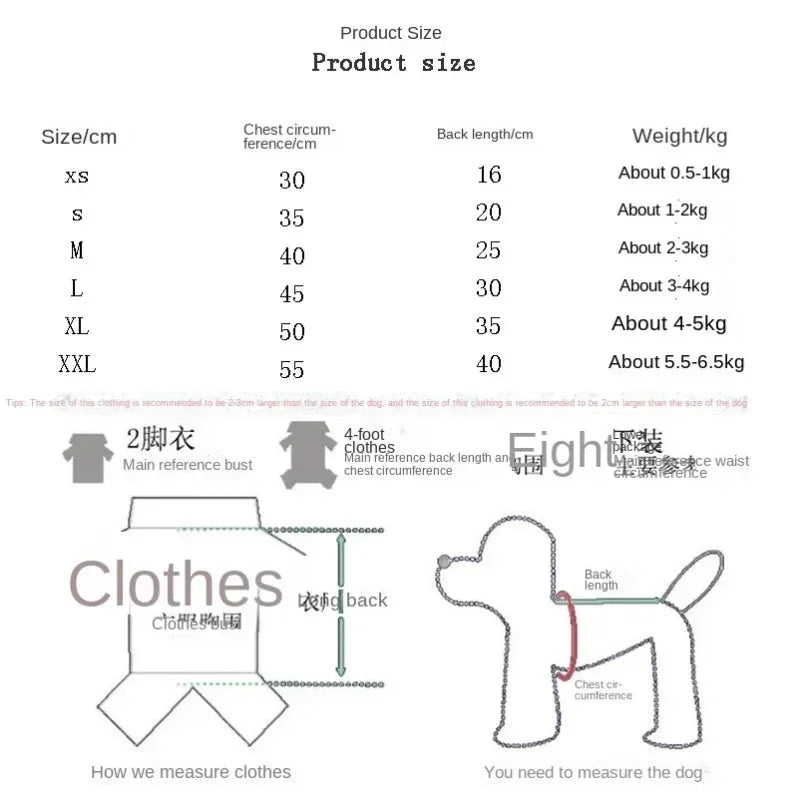 Winter Dog Hoodies Sweatshirt Jacket Warm Fashion Pet Coat Chihuahuas Bulldog Costume Puppy Pet Autumn